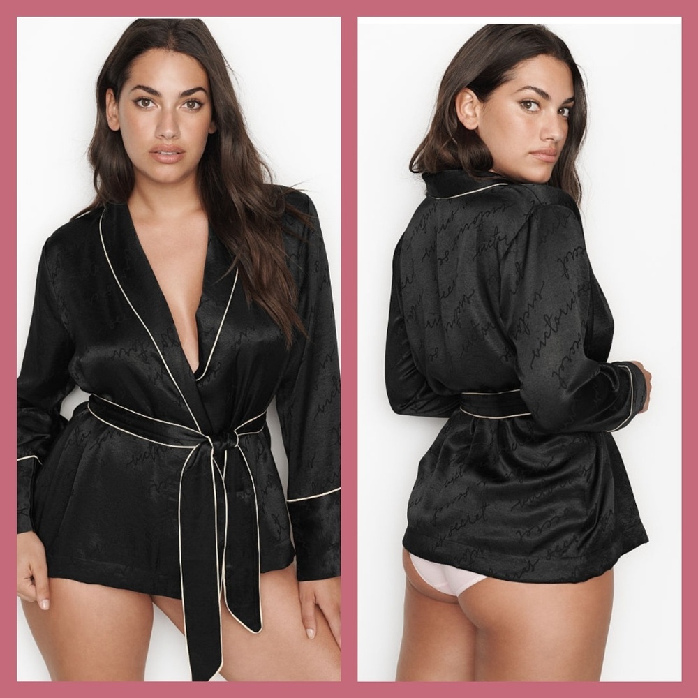 Victoria's Secret Satin Wrap Sleep Top